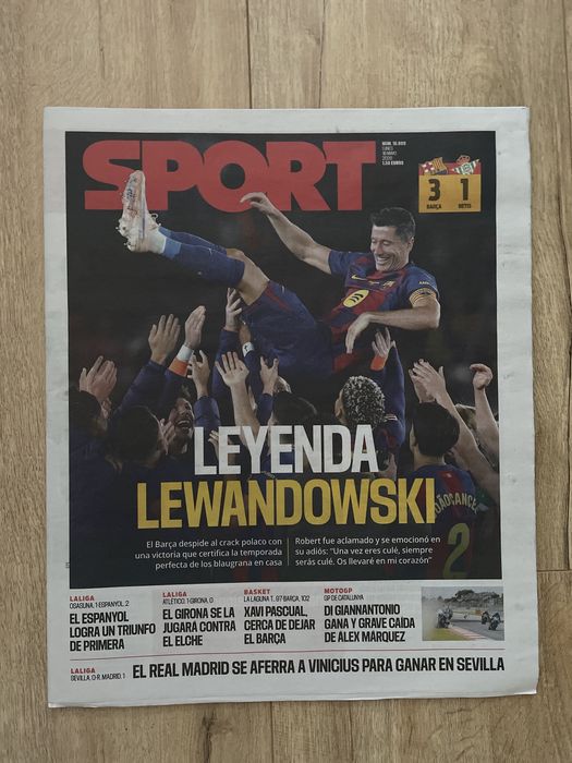 Gazeta SPORT Leyenda Lewandowski - NOWA, wydanie historyczne 18.05.2026