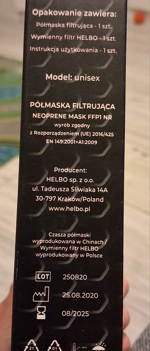 Maska filtrujaca Helbo