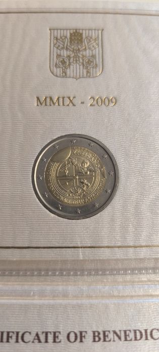 2 Euros Vaticano 2009 - Anno Internazionale Dell' Astronomia