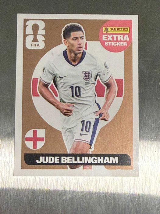 Jude Bellingham EXTRA STICKER Gold - Panini Mundial 2026 - NOVO