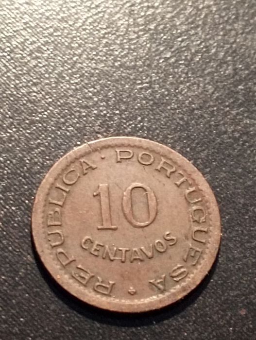 2 moedas 10 centavos	Angola 1948 e 1949 - Bronze - Soberbas