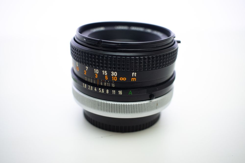 Objetiva Canon FD 50mm F/1.8