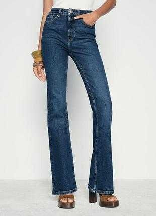 Джинси жіночі висока посадка розкльошені zara буткати 26 / s 27/ s