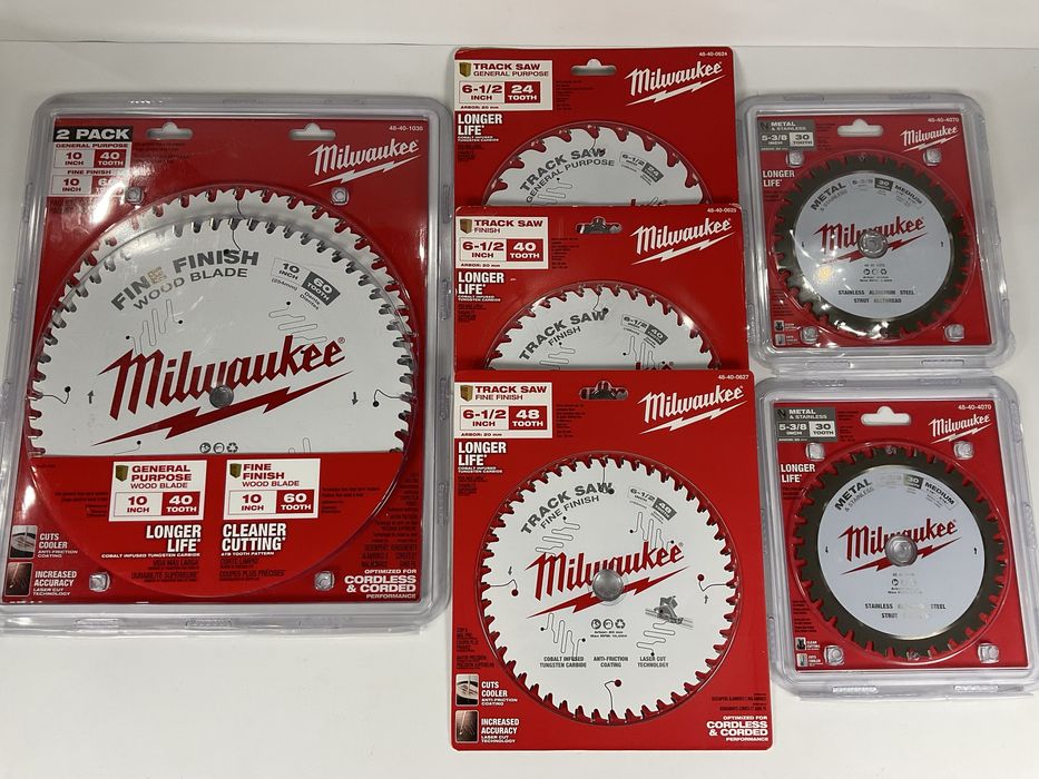Пильные диски Milwaukee дерево, металл 137mm, 254mm и для погружной пилы 165mm