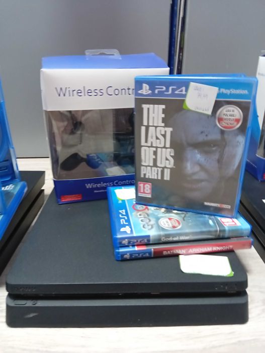 Konsola playstation 4 + pad + gry, zestaw do grania, Odbiór Tychy
