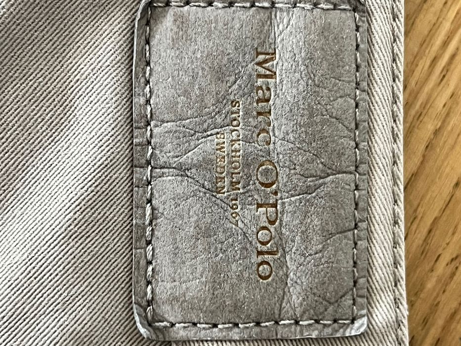 Chinosy męskie Marc O'Polo, beżowe, slim fit