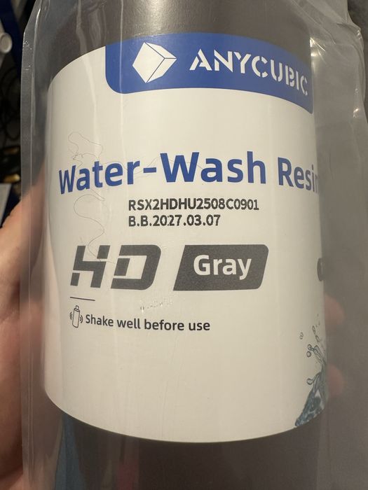 Zywica Anycubic Water Washable HD Grey