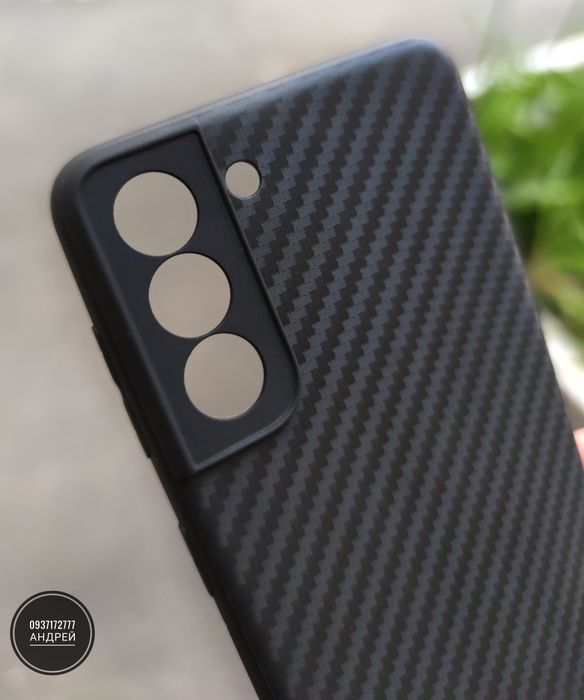 Чехол гибкий Carbon TPU на Samsung S21 Ultra/ S21 FE/ S21 Тонкий.Чохол