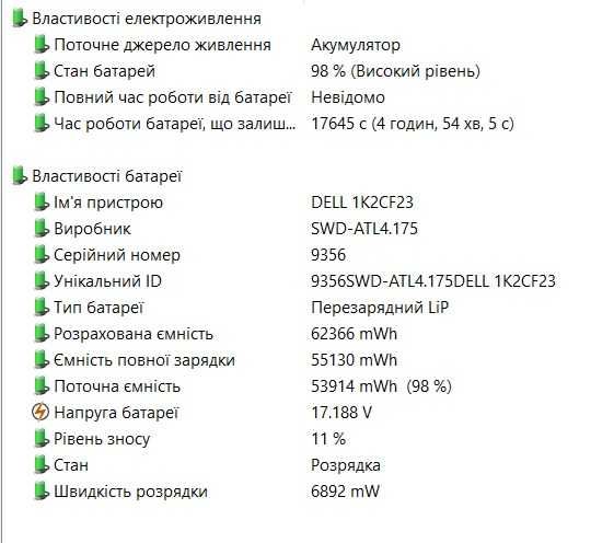 Ноутбук Dell Latitude 5520 15.6 FHD IPS i5-1145G7/16GB/SSD 256GB/Iris