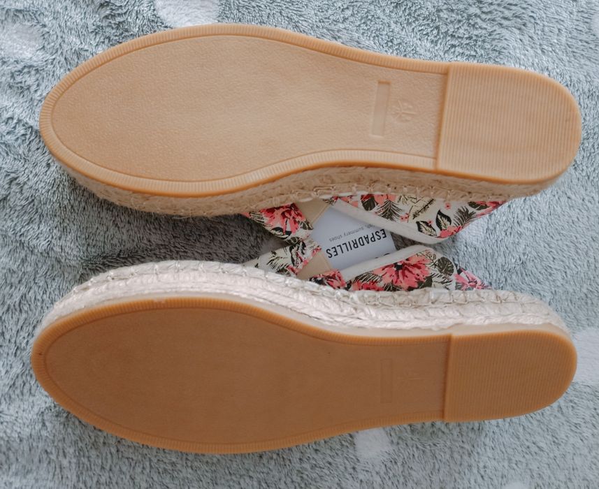 Buty damskie espadryle kwiaty kwiatowe łąka esmara 37 Lidl