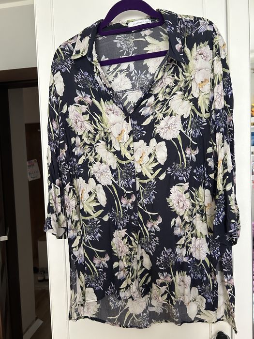 Koszula w kwiaty, wiskoza, Reserved, rozm 40