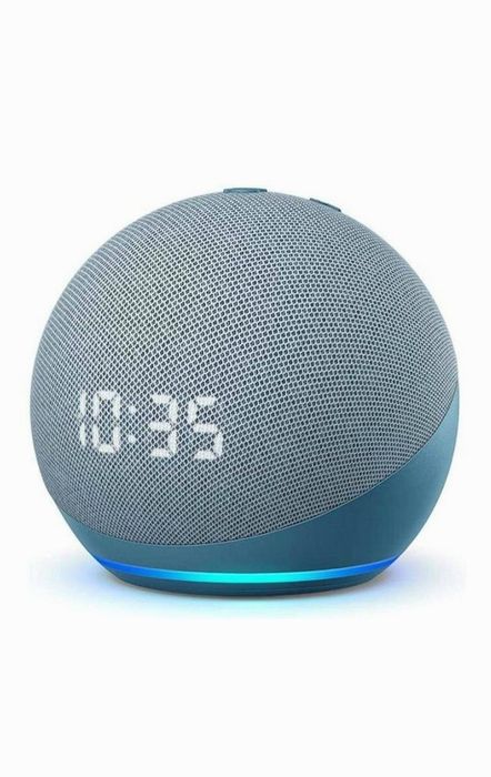 Amazon Alexa Echo Dot 5 azul com relógio