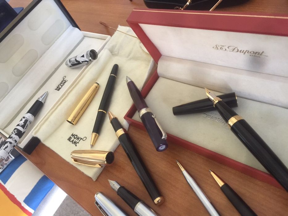 Перьевые и шариковые ручки Mont Blanc,S.T.Dupon,ручка SHEAFFER