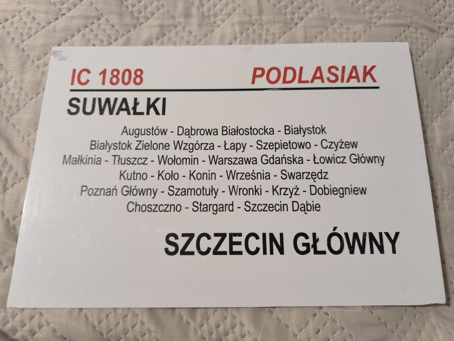 Tablica relacyjna IC Podlasiak 24/25