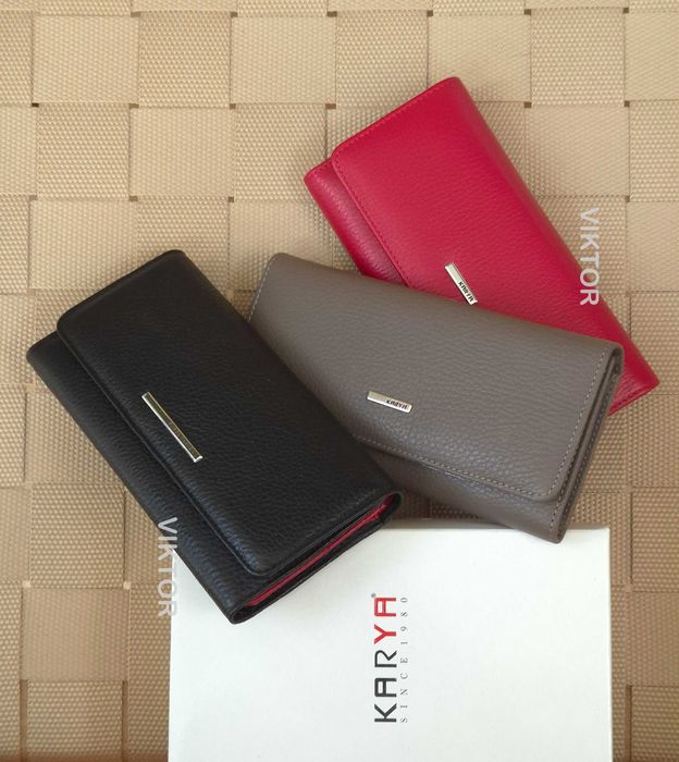 Кожаный женский кошелек KARYA 1146. Турция. Шкіряний гаманець