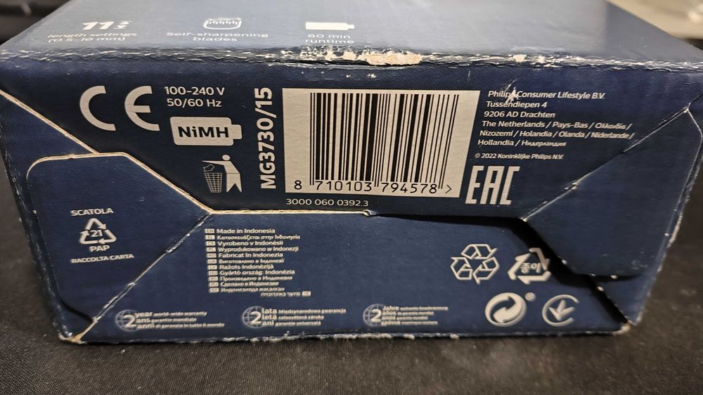 Aparador multifuncional Philips MG3730 (NOVO)