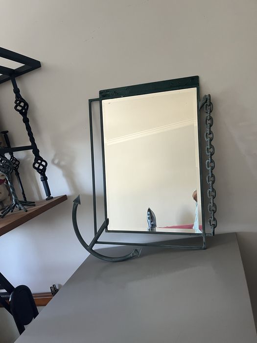 Espelho em ferro azul