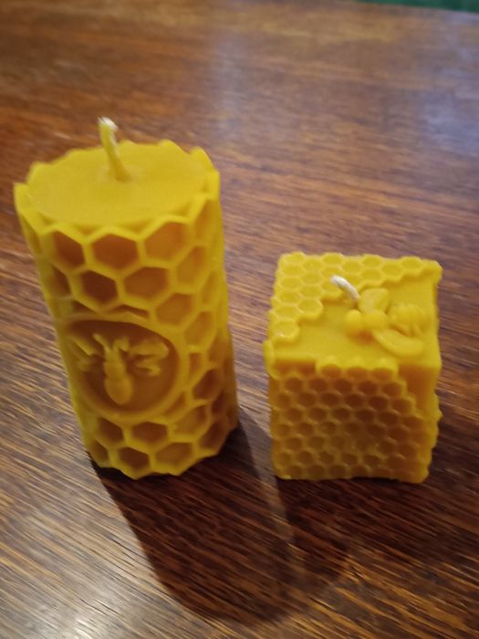Świeczki z wosku pszczelego