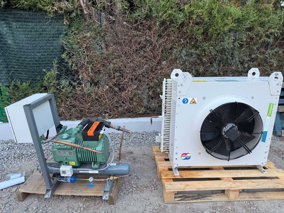 Agregat chłodniczy sprężarka Bitzer 4EES-4Y-40S Skraplacz Komplet