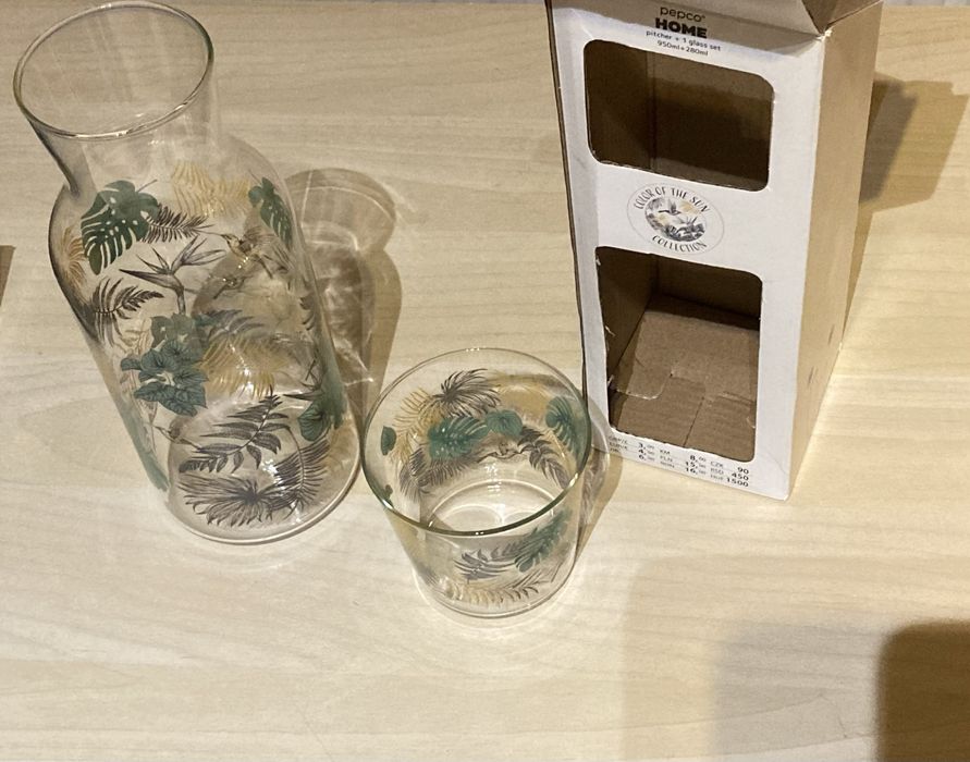 Zestaw karafka ze szklanką pepco