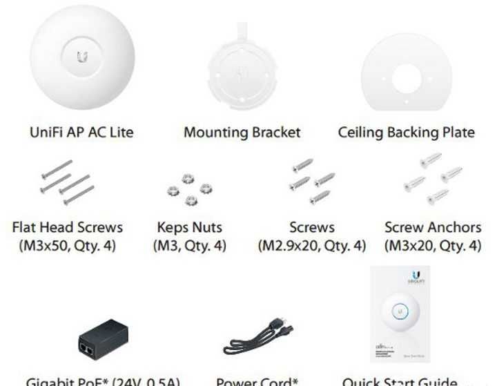 Точка доступа Ubiquiti UniFi AP AC Pro 4 шт.