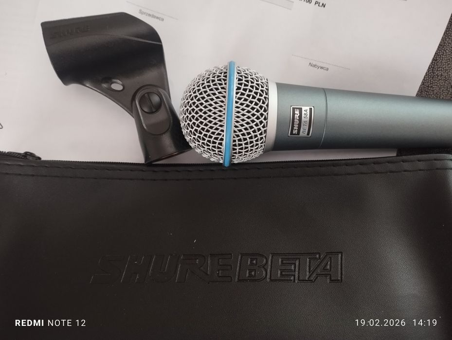 Shure 58A oryginalny dynamiczny mikrofon estradowy