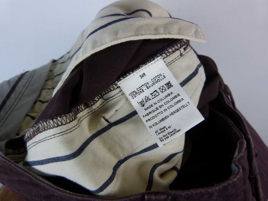 Paul Smith spodnie chinosy bawełna burgund / 34