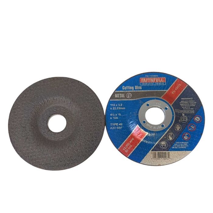 Tarcza do metalu 4 szt FAITHFULL 115 x 3,2 mm