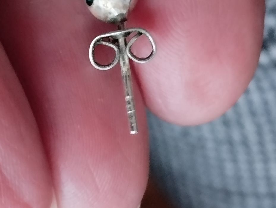 Komplet srebro 925 kulki