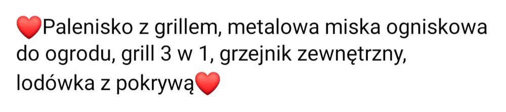 Palenisko grill 3w1