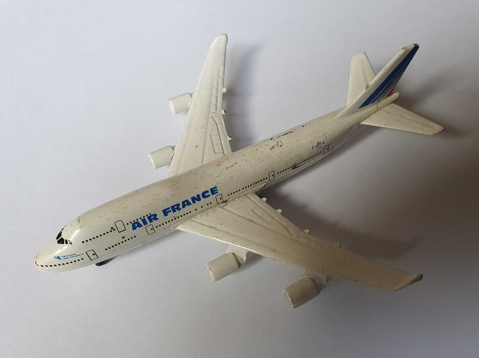 Majorette - Avião Boeing 747 - Air France - vintage - Anos 80