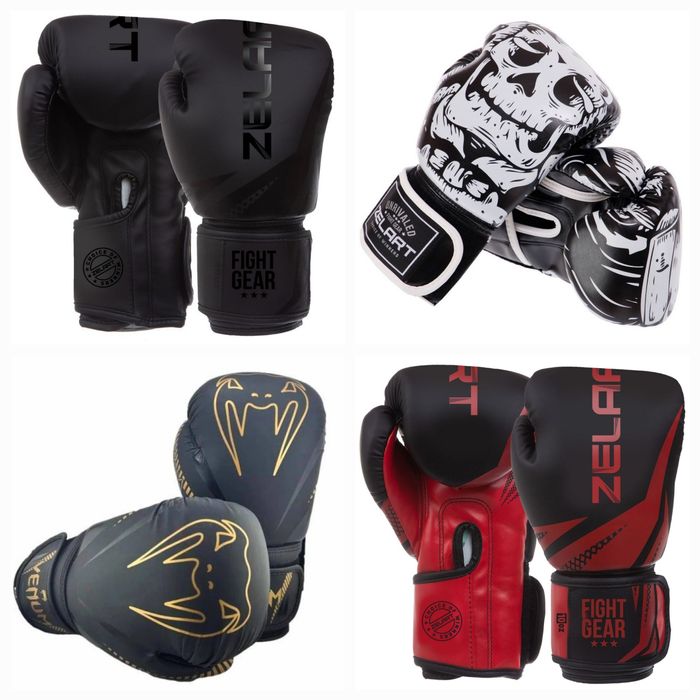 Рукавички бокс Venum кікбоксинг ММА перчатки боксерские 8 10 12 14