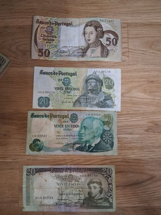 Notas escudo portuguesas