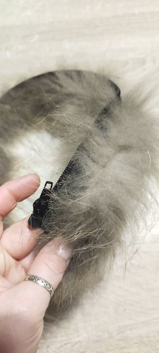 Futerko naturalne obszycie kaptura 70cm