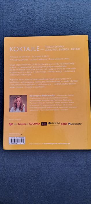 Książka koktajle - dla zdrowia i urody - Katarzyna Błażejewska - zwier