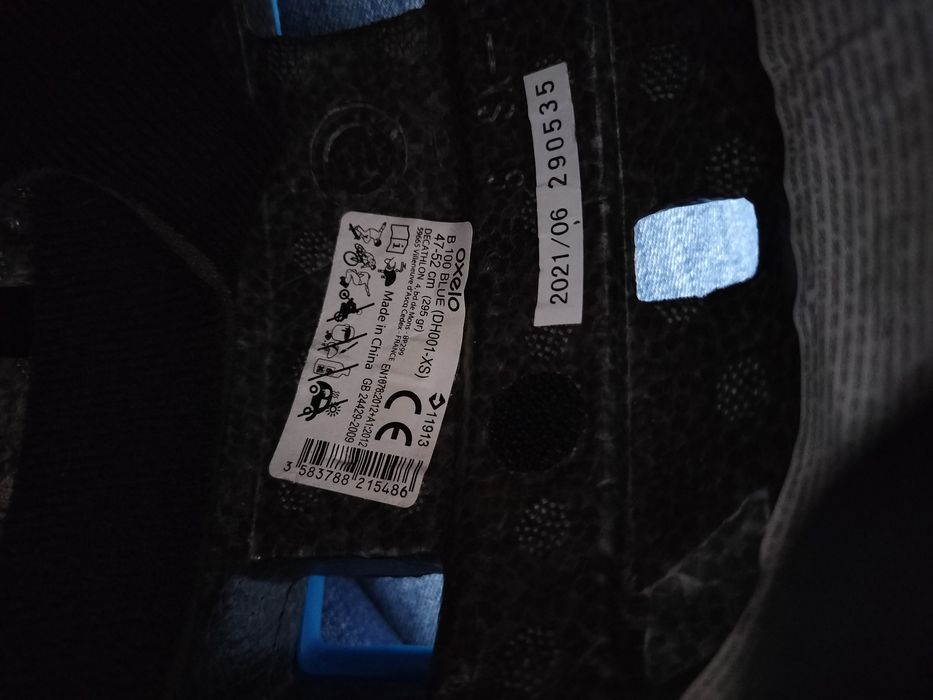 Kask Decathlon xs niebieski