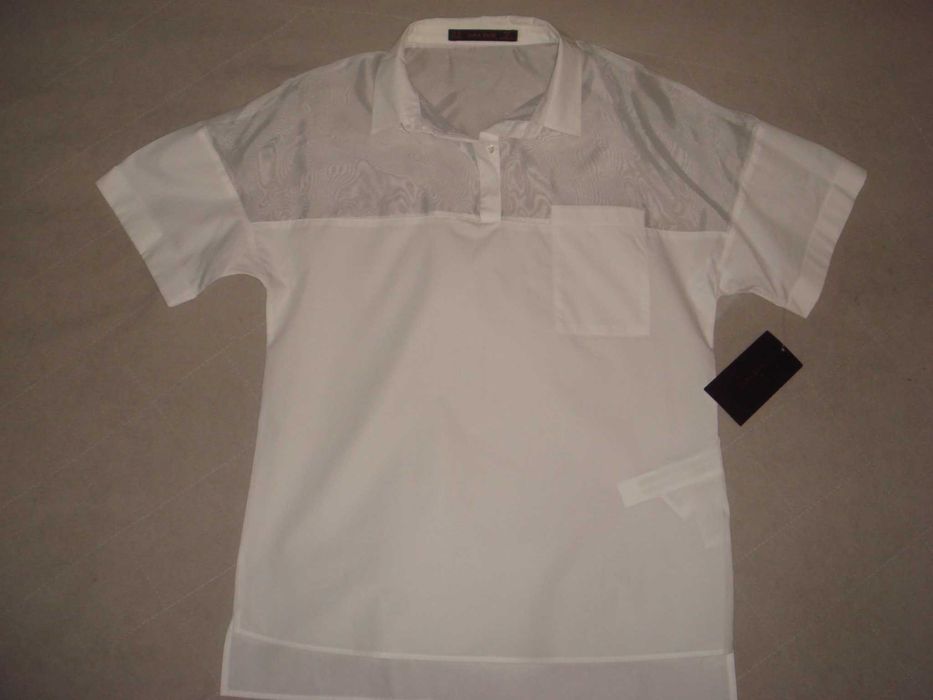 Bluzka damska letnia NOWA koszula kr rekaw biała Zara roz XS  NOWA