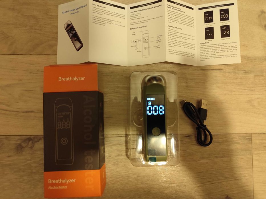 Alkohol tester kieszonkowy zielony