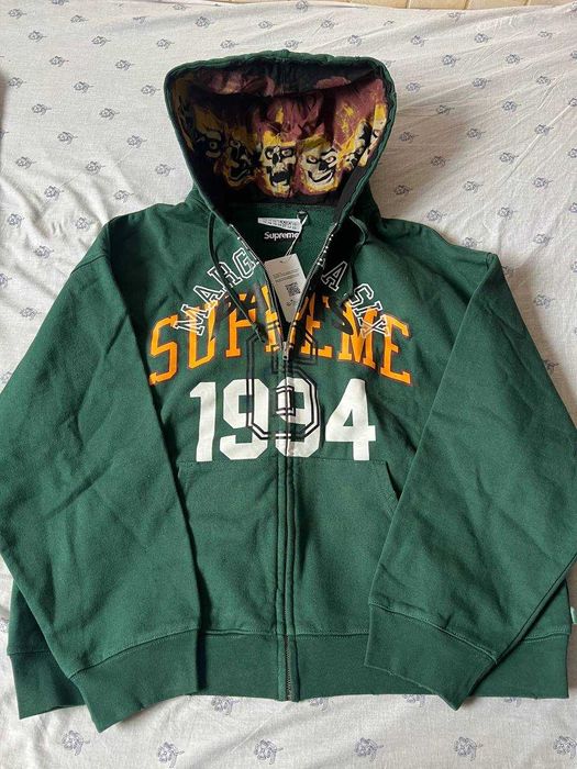Supreme Masion Margiela bluza zip green hoodie L nowe