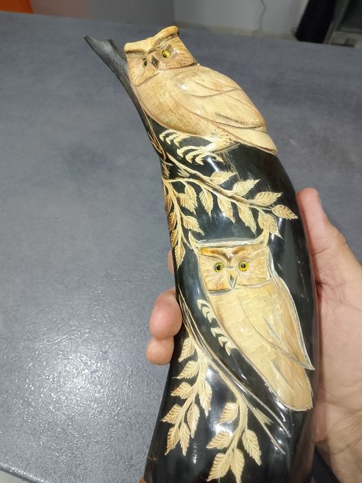 Wyprzedaż*Piękna figura z bawolego rogu.