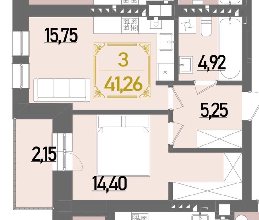 Продам класну 1к квартиру на Щасливому!