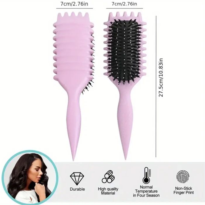 Гребінець, щітка для формування локонів. для кучерявого методу