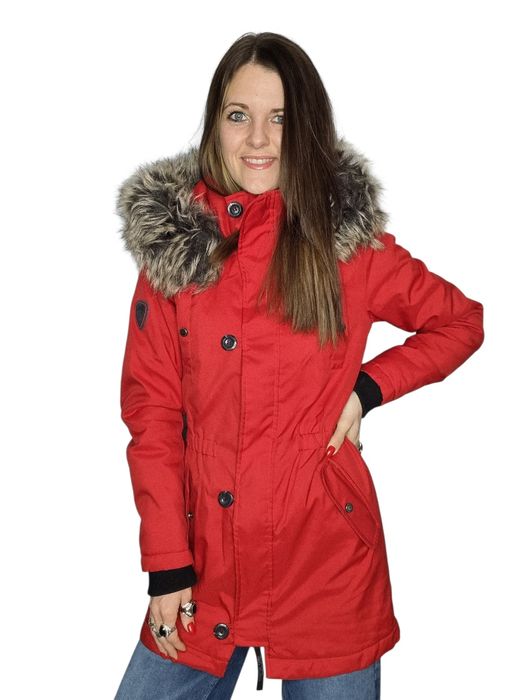 Czerwona rewelacyjna kurtka plaszcz only rozmiar xs 34