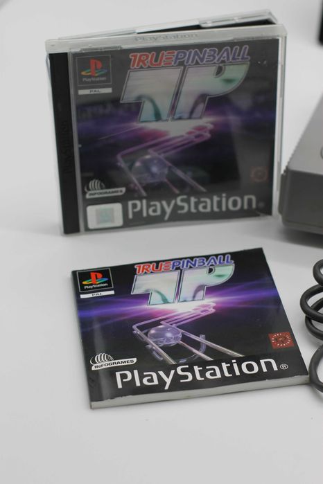 Konsola Sony PlayStation 1 PS1 (SCPH-9002) | Pad DualShock | Gra True Pinball | Zestaw