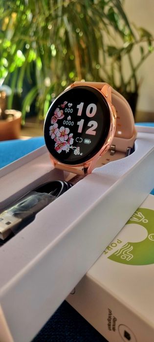 Smartwatch damski zegarek inteligentny Nowy ! + Bransoletka Gratis