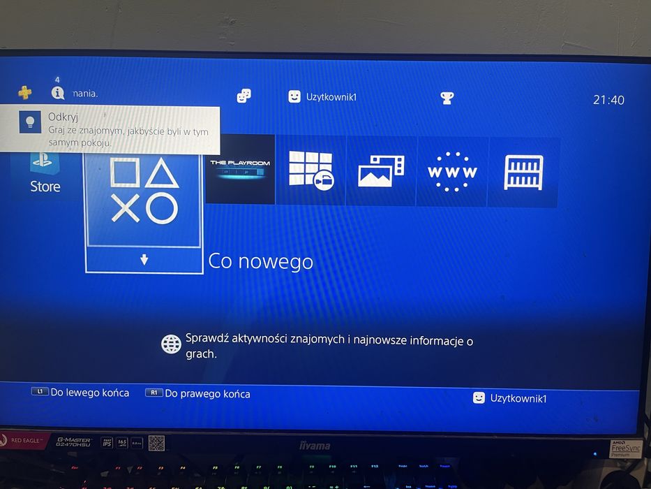 PS4 SLIM 500GB + 2 Pady