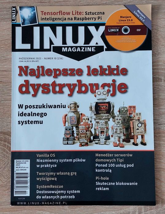 LINUX MAGAZINE - październik 2023 - numer 10 (236): Najlepsze lekkie dystrybucje. W poszukiwaniu idealnego systemu + CD: Manjaro Linux 23.0