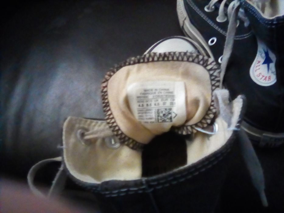 Botas all star n.37 pretas pouco usadas