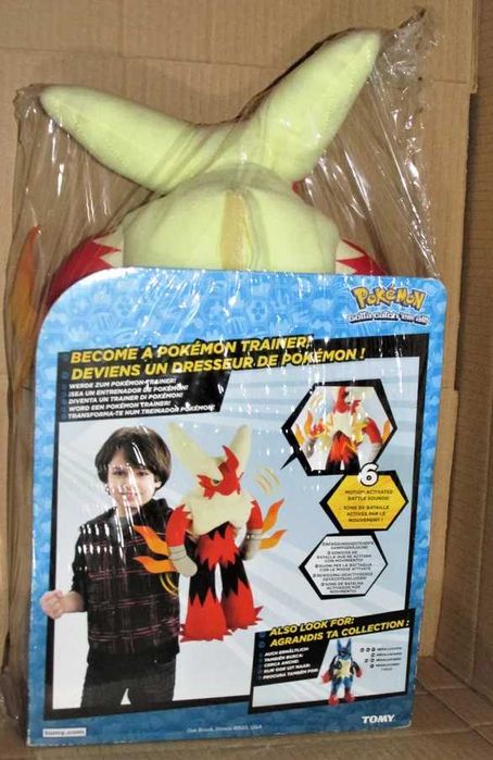 Pokemon Mega Blaziken Training Plush Batlle Sounds
