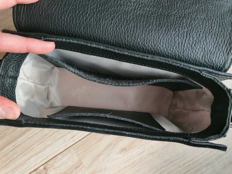 Torebka listonoszka skóra naturalna Ryłko